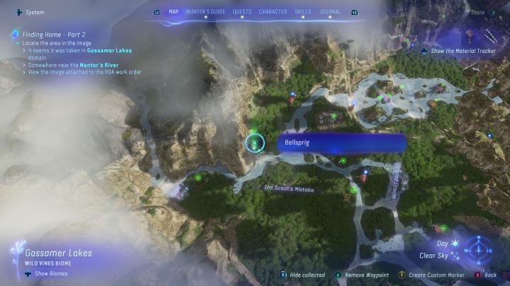 58 - Avatar Frontiers of Pandora: Wszystkie dzwonopędy - Las Kinglor, mapa - Avatar Frontiers of Pandora - poradnik do gry