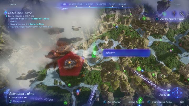 56 - Avatar Frontiers of Pandora: Wszystkie dzwonopędy - Las Kinglor, mapa - Avatar Frontiers of Pandora - poradnik do gry