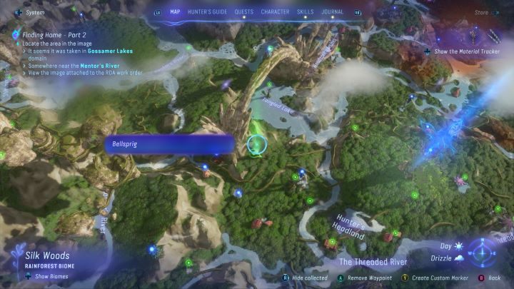 50 - Avatar Frontiers of Pandora: Wszystkie dzwonopędy - Las Kinglor, mapa - Avatar Frontiers of Pandora - poradnik do gry