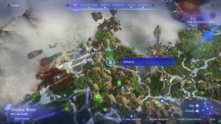 36 - Avatar Frontiers of Pandora: Wszystkie dzwonopędy - Las Kinglor, mapa - Avatar Frontiers of Pandora - poradnik do gry