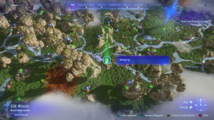 32 - Avatar Frontiers of Pandora: Wszystkie dzwonopędy - Las Kinglor, mapa - Avatar Frontiers of Pandora - poradnik do gry