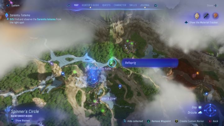 23 - Avatar Frontiers of Pandora: Wszystkie dzwonopędy - Las Kinglor, mapa - Avatar Frontiers of Pandora - poradnik do gry