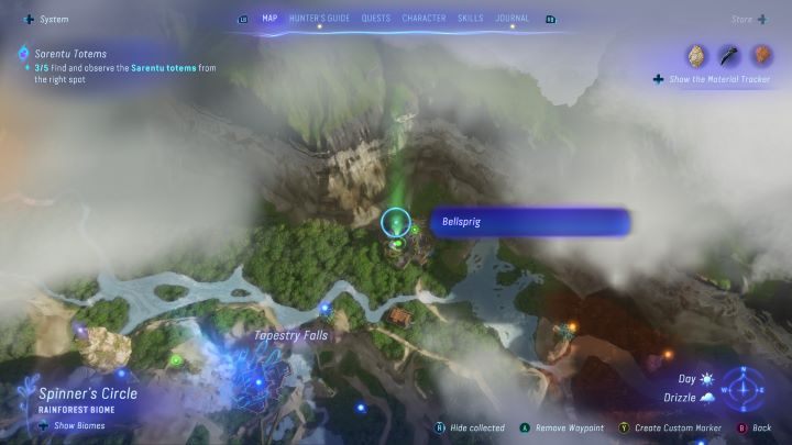 21 - Avatar Frontiers of Pandora: Wszystkie dzwonopędy - Las Kinglor, mapa - Avatar Frontiers of Pandora - poradnik do gry