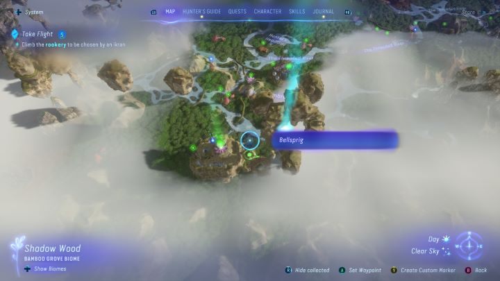 19 - Avatar Frontiers of Pandora: Wszystkie dzwonopędy - Las Kinglor, mapa - Avatar Frontiers of Pandora - poradnik do gry