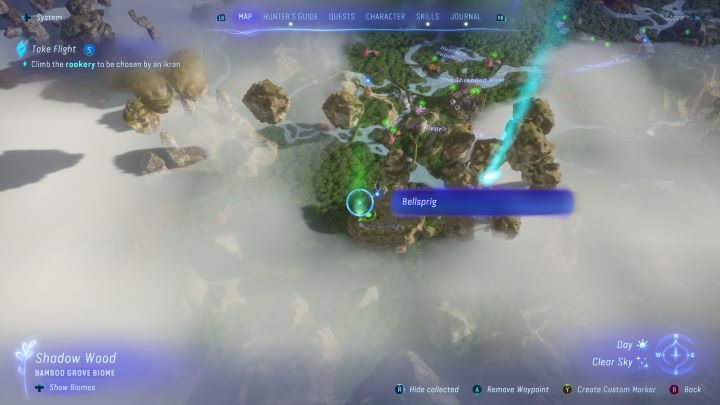 18 - Avatar Frontiers of Pandora: Wszystkie dzwonopędy - Las Kinglor, mapa - Avatar Frontiers of Pandora - poradnik do gry