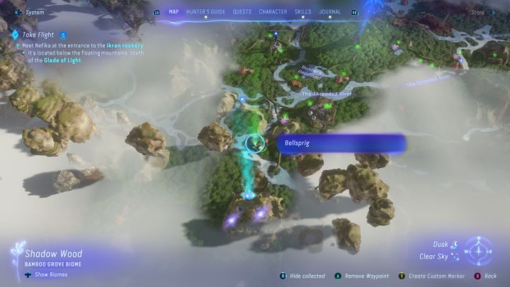 16 - Avatar Frontiers of Pandora: Wszystkie dzwonopędy - Las Kinglor, mapa - Avatar Frontiers of Pandora - poradnik do gry