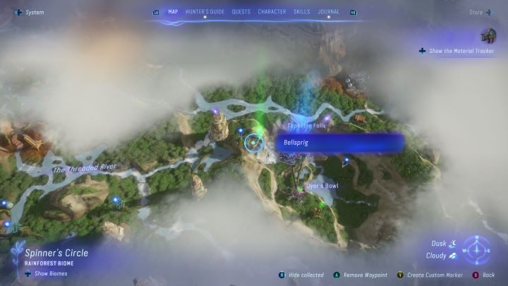 1 - Avatar Frontiers of Pandora: Wszystkie dzwonopędy - Las Kinglor, mapa - Avatar Frontiers of Pandora - poradnik do gry