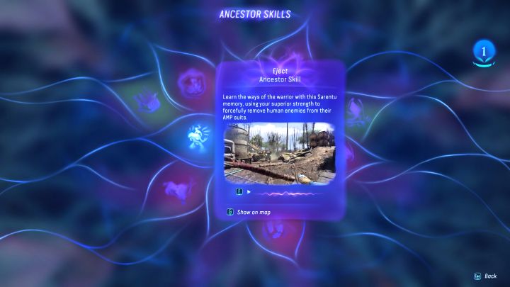 Dotarcie do lokacji z kwiatem dokładniej opisaliśmy na stronie Umiejętności przodków - Avatar Frontiers of Pandora: Jak walczyć z mechami i egzoszkieletami PZM? - Avatar Frontiers of Pandora - poradnik do gry