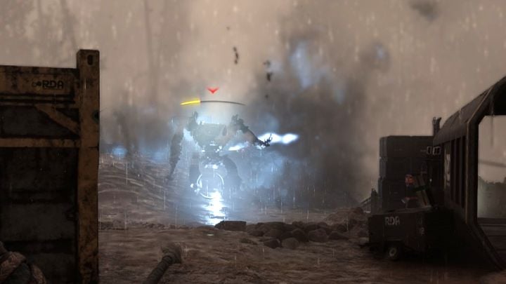 Inną dość wczesną bitwą z gry, w której pojawiają się egzoszkielety bojowe, jest ta z głównego zadania Pieśni przodka - Avatar Frontiers of Pandora: Jak walczyć z mechami i egzoszkieletami PZM? - Avatar Frontiers of Pandora - poradnik do gry