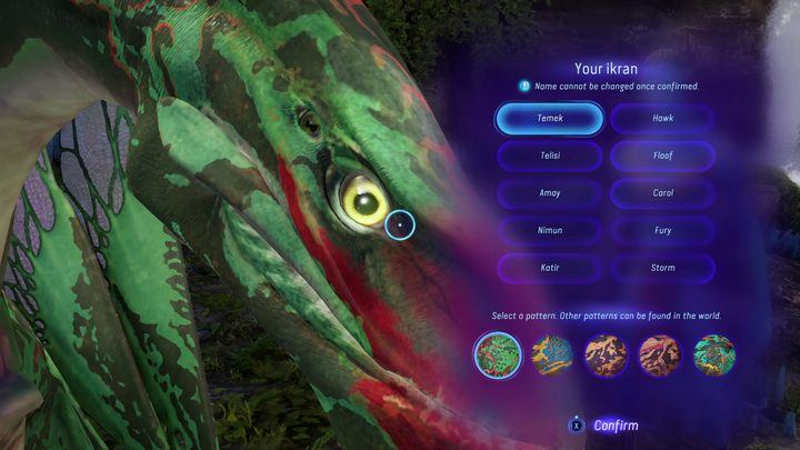 Po zyskaniu sobie przychylności wierzchowca, otrzymacie możliwość spersonalizowania swojego Ikrana - Avatar Frontiers of Pandora: Ikran - Avatar Frontiers of Pandora - poradnik do gry