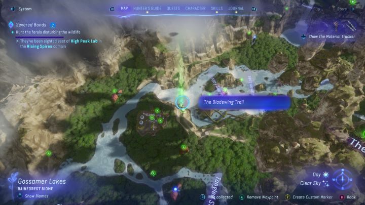 7 - Avatar Frontiers of Pandora: Wszystkie ostrzoskrzydłe szlaki, mapa - Avatar Frontiers of Pandora - poradnik do gry