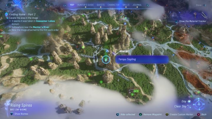 24 - Avatar Frontiers of Pandora: Wszystkie sadzonki tarsyu, mapa - Avatar Frontiers of Pandora - poradnik do gry