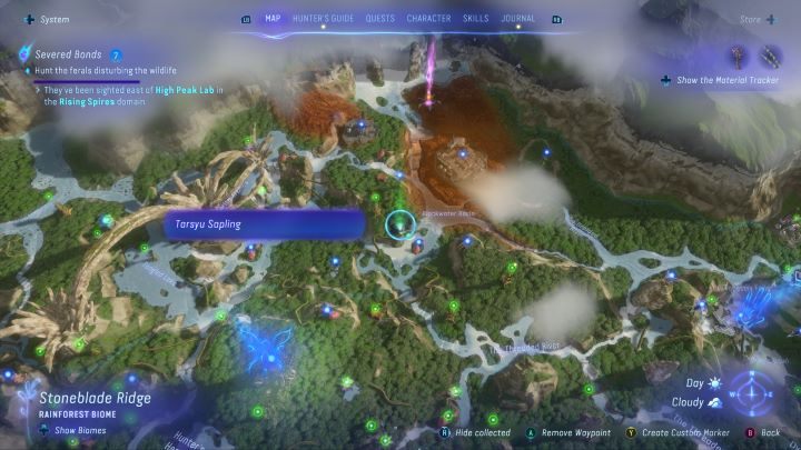 26 - Avatar Frontiers of Pandora: Wszystkie sadzonki tarsyu, mapa - Avatar Frontiers of Pandora - poradnik do gry