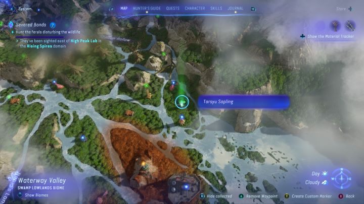 32 - Avatar Frontiers of Pandora: Wszystkie sadzonki tarsyu, mapa - Avatar Frontiers of Pandora - poradnik do gry