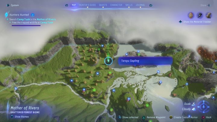 44 - Avatar Frontiers of Pandora: Wszystkie sadzonki tarsyu, mapa - Avatar Frontiers of Pandora - poradnik do gry