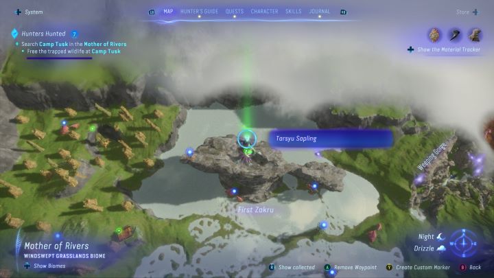 46 - Avatar Frontiers of Pandora: Wszystkie sadzonki tarsyu, mapa - Avatar Frontiers of Pandora - poradnik do gry