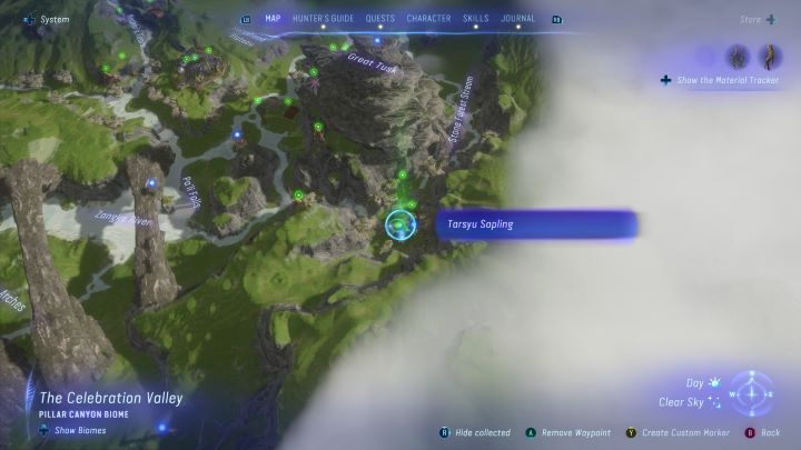 54 - Avatar Frontiers of Pandora: Wszystkie sadzonki tarsyu, mapa - Avatar Frontiers of Pandora - poradnik do gry