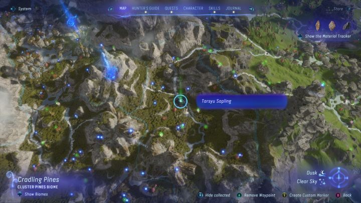 72 - Avatar Frontiers of Pandora: Wszystkie sadzonki tarsyu, mapa - Avatar Frontiers of Pandora - poradnik do gry