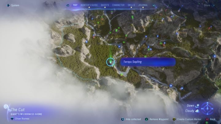 86 - Avatar Frontiers of Pandora: Wszystkie sadzonki tarsyu, mapa - Avatar Frontiers of Pandora - poradnik do gry