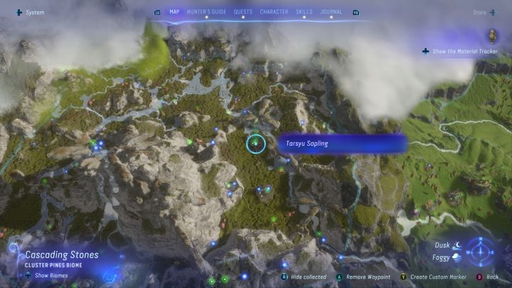 92 - Avatar Frontiers of Pandora: Wszystkie sadzonki tarsyu, mapa - Avatar Frontiers of Pandora - poradnik do gry