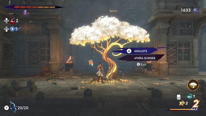 Po zdobyciu nowego amuletu, Sargon nie będzie w stanie od razu go wykorzystać - Prince of Persia The Lost Crown: Najlepsze amulety - Prince of Persia The Lost Crown - poradnik do gry