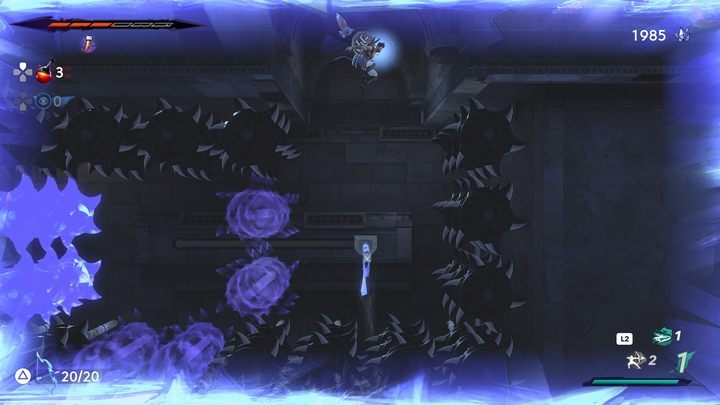 Wewnątrz pomieszczenia wypełnionego wirującymi ostrzami - Prince of Persia The Lost Crown: Wszystkie Kserksesy (monety) - Prince of Persia The Lost Crown - poradnik do gry