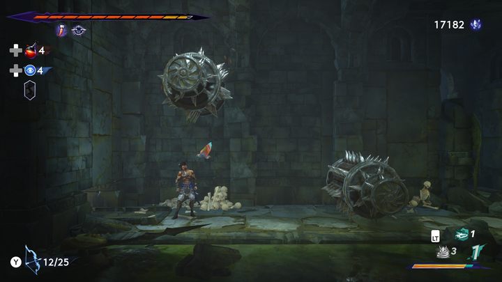 Moneta w północnej części regionu w pomieszczeniu z obrotowymi ostrzami - Prince of Persia The Lost Crown: Wszystkie Kserksesy (monety) - Prince of Persia The Lost Crown - poradnik do gry