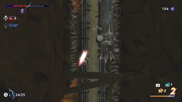 Na dnie szybu wypełnionego kolcami z ruchomymi kłodami - Prince of Persia The Lost Crown: Wszystkie Kserksesy (monety) - Prince of Persia The Lost Crown - poradnik do gry