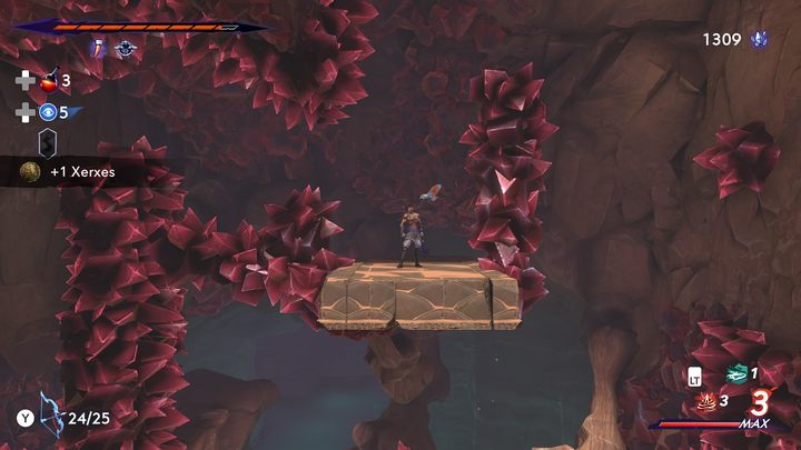 W połowie długiej i trudnej sekcji platformowej - Prince of Persia The Lost Crown: Wszystkie Kserksesy (monety) - Prince of Persia The Lost Crown - poradnik do gry