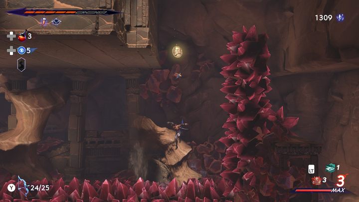 W dalszej części sekcji platformowej wspomnianej przy okazji poprzedniej monety - Prince of Persia The Lost Crown: Wszystkie Kserksesy (monety) - Prince of Persia The Lost Crown - poradnik do gry