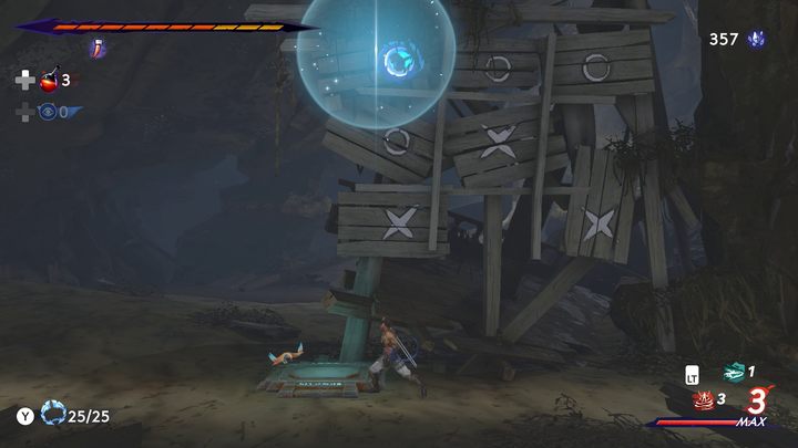 By rozwiązać zagadkę, konieczne jest skojarzenie rzucanego przez Sargona czakramu z symbolem kółka - Prince of Persia The Lost Crown: Jak rozwiązać zagadkę z kółkiem i krzyżykiem? - Prince of Persia The Lost Crown - poradnik do gry