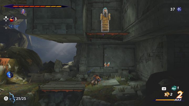Jeżeli do tego czasu zdołaliście już odblokować podwójny skok, możecie powrócić do komnaty z zagadką tą samą drogą - Prince of Persia The Lost Crown: Jak rozwiązać zagadkę z posągami? - Prince of Persia The Lost Crown - poradnik do gry
