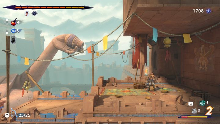 Faribę w Dolnym Mieście spotkacie w niewielkim pomieszczeniu tuż obok olbrzymiego posągu - Prince of Persia The Lost Crown: Wszystkie Mapy (Fariba) - Prince of Persia The Lost Crown - poradnik do gry