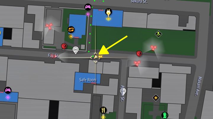 Należy sfotografować mural z niebieskimi delfinami na białej ścianie budynku - Infinite Wealth: Wszystkie Photo Rally w Little Japan - Like a Dragon Infinite Wealth - poradnik do gry