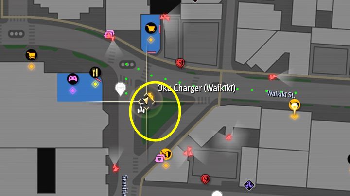 Sfotografujcie posąg 2 delfinów, który znajduje się na małym placu otoczonym ze wszystkich stron ulicami na Seaside Ave - Infinite Wealth: Wszystkie Photo Rally w Waikiki - Like a Dragon Infinite Wealth - poradnik do gry