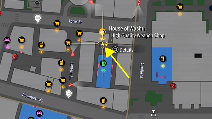 Musicie dotrzeć do sklepu z bronią House of Wushu, który znajduje się we wschodniej części dzielnicy Chinatown - Infinite Wealth: Wszystkie Photo Rally w Downtown, Chinatown i District Five - Like a Dragon Infinite Wealth - poradnik do gry