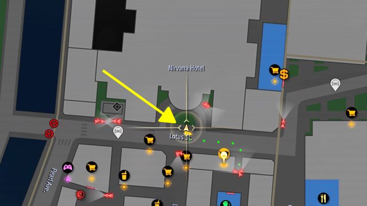 Do sfotografowania jest logo hotelu przy głównym wejściu - Infinite Wealth: Wszystkie Photo Rally w Downtown, Chinatown i District Five - Like a Dragon Infinite Wealth - poradnik do gry