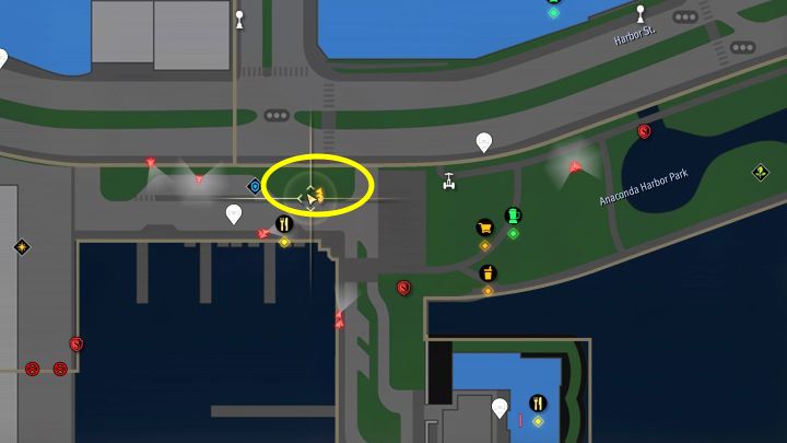 Do sfotografowania jest posąg delfina, który znajduje się na zachodnim krańcu Anaconda Harbor Park, obok mariny - Infinite Wealth: Wszystkie Photo Rally w Cultural District i Harbor Park - Like a Dragon Infinite Wealth - poradnik do gry