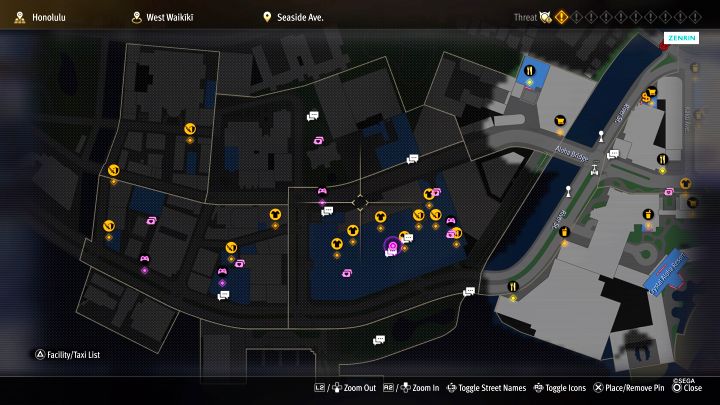 Podczas eksploracji nowych dzielnic zwracajcie uwagę na poziom zagrożenia (Threat) każdego regionu, który ostrzega o sile przebywających tam przeciwników - Infinite Wealth: Jak odblokować mapę Honolulu na Hawajach? - Like a Dragon Infinite Wealth - poradnik do gry