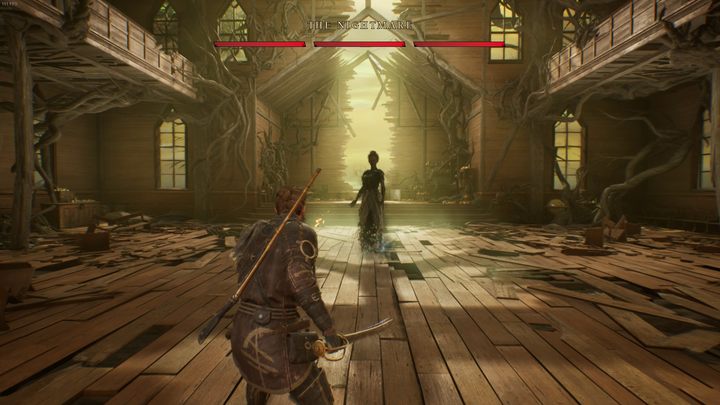 Pomiędzy sekcjami walki nie regenerują się leczące wywary, dlatego używajcie ich tylko w ostateczności, by jak najwięcej z nich donieść do drugiej, trudniejszej sekcji walki - Banishers: Ghosts of New Eden: Lista wszystkich bossów - Banishers Ghosts of New Eden - poradnik do gry