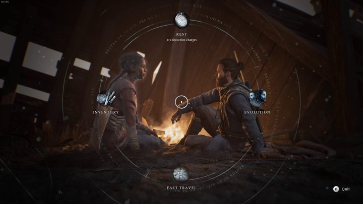 Niewielkie obozowiska przy ogniskach pełnią funkcję przystanków szybkiej podróży, a także lokalizacji do regenerowania zdrowia i ulepszenia ekwipunku - Banishers: Porady na start - Banishers Ghosts of New Eden - poradnik do gry