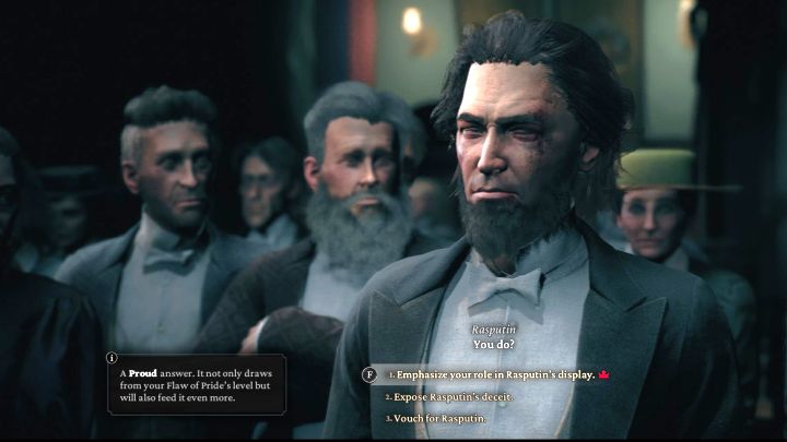 W finałowych scenach gry mogą pojawiać się wybory opcji zachowania lub w pewnych sytuacjach Wiktor może zadecydować za Was - The Thaumaturge: Czekając na cud - The Thaumaturge - poradnik do gry