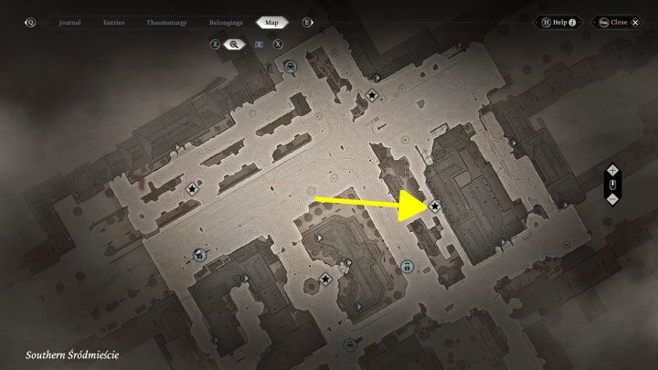 Miejskie tajemnice: Punkt widokowy jest we wschodniej części dzielnicy Śródmieście Południowe, obok miejsca, w którym budowana jest kanalizacja - The Thaumaturge: Wszystkie zdjęcia stereoskopowe - The Thaumaturge - poradnik do gry