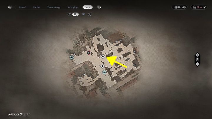 Miejskie tajemnice: Punkt widokowy jest w środkowej części dzielnicy Bazar Różyckiego, przed wielkim syfonem na targowisku - The Thaumaturge: Wszystkie zdjęcia stereoskopowe - The Thaumaturge - poradnik do gry