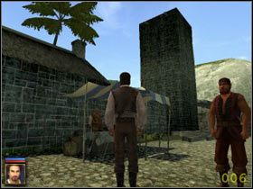 Po zejściu ze statku idź za Malcolmem pod mur miejski Oxbay - 1. Przybycie do Oxbay - Piraci z Karaibów - poradnik do gry