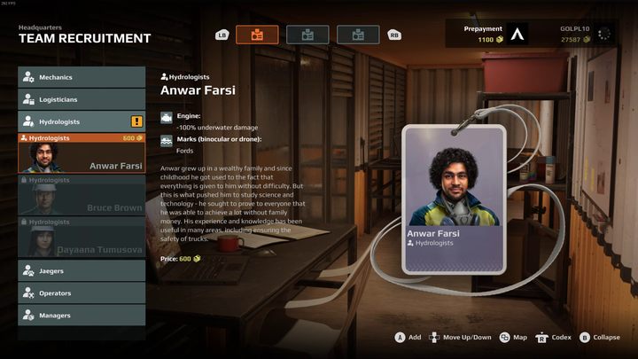 Przed wyruszeniem w drogę zajrzyjcie także na ekran personelu - Expeditions MudRunner: Jak przejeżdżać przez wodę? - Expeditions MudRunner - poradnik do gry