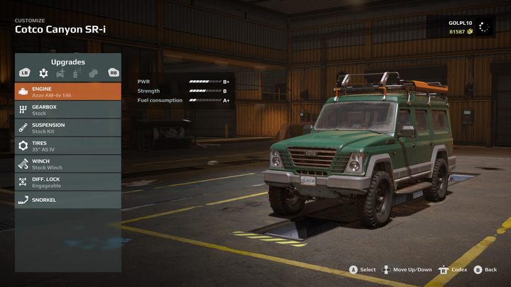 Modyfikacji pojazdu dokonacie w menu odprawy przed udaniem się na ekspedycję - Expeditions MudRunner: Najlepsze ulepszenia - Expeditions MudRunner - poradnik do gry