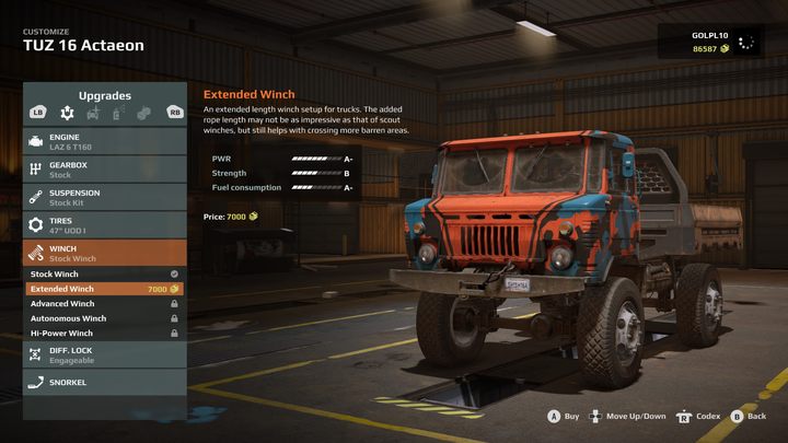 Niezwykle przydatne narzędzie w rękach każdego off-roadowca, które niejednokrotnie pozwoli Wam uwolnić się z nie lada tarapatów - Expeditions MudRunner: Najlepsze ulepszenia - Expeditions MudRunner - poradnik do gry