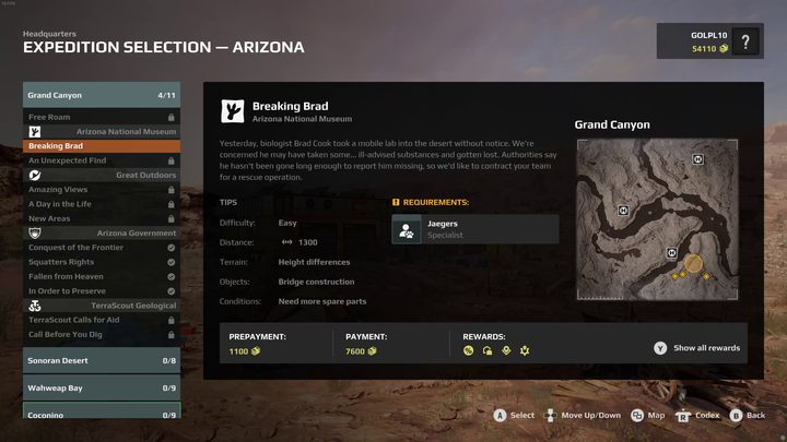 W raporcie przed misja Breaking Brad, gra informuje Was, że będziecie musieli zabrać ze sobą zapasowe części - Expeditions MudRunner: Jak zbudować most? - Expeditions MudRunner - poradnik do gry
