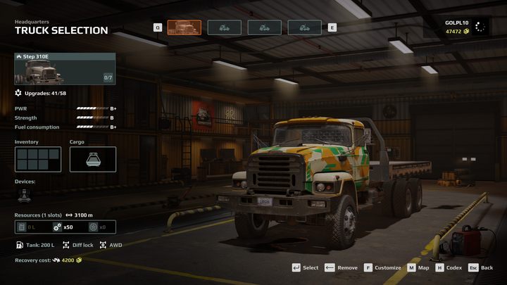 Celem Waszej misji jest odholowanie ciężarówki Step 310 - dużego i ciężkiego pojazdu - Expeditions MudRunner: Jak wyciągnąć z błota pierwszy samochód? - Expeditions MudRunner - poradnik do gry